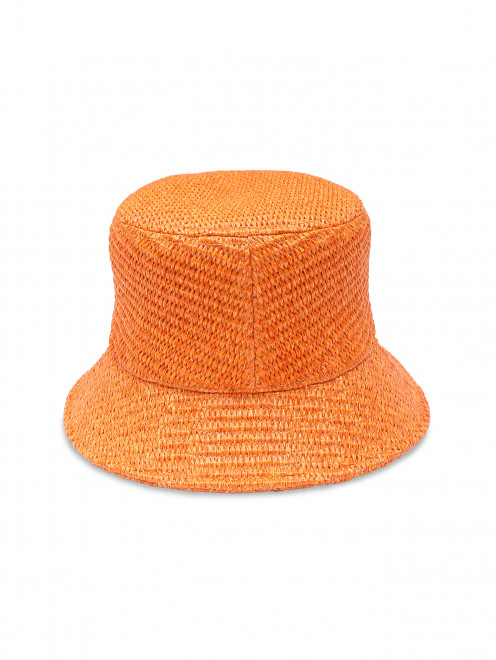 Шляпа плетеная с узкими полями - Обтравка2
