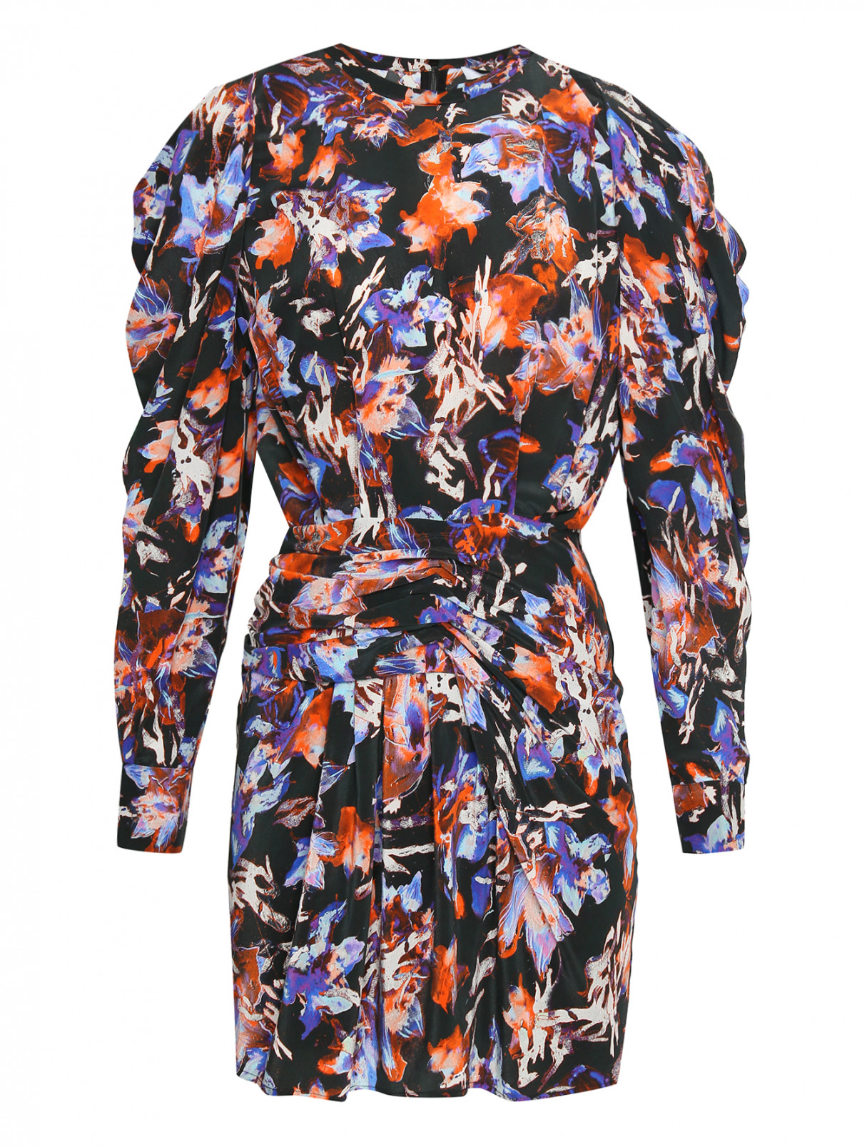 Платье-мини с узором Iro  –  Общий вид  – Цвет:  Узор