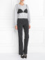 Укороченный джемпер с принтом Moschino Couture  –  Модель Общий вид