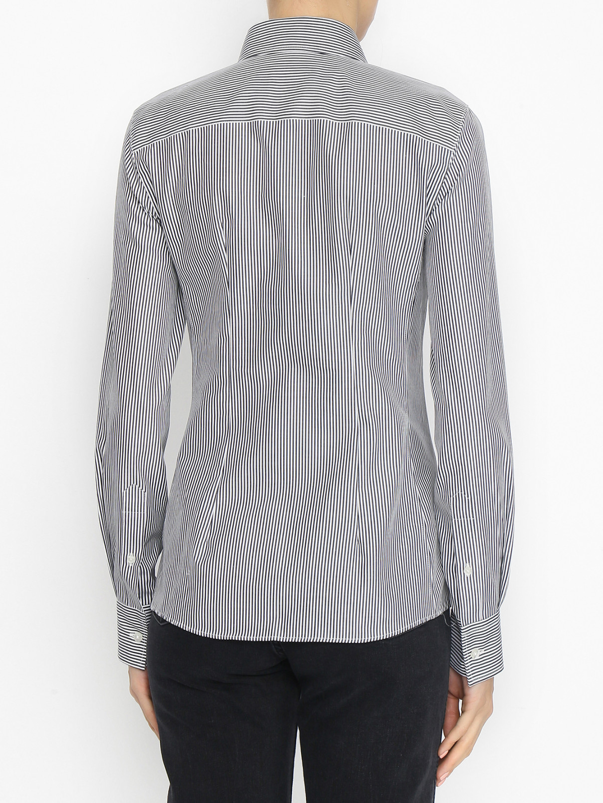 Рубашка из хлопка с нагрудной вышивкой Etro  –  МодельВерхНиз1  – Цвет:  Белый