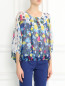 Блуза из шелка с узором Diane von Furstenberg  –  Модель Верх-Низ