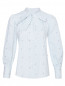 Блуза из хлопка с узором полоска Max&Co  –  Общий вид