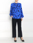 Блуза из шелка с цветочным узором Michael Kors  –  Модель Общий вид