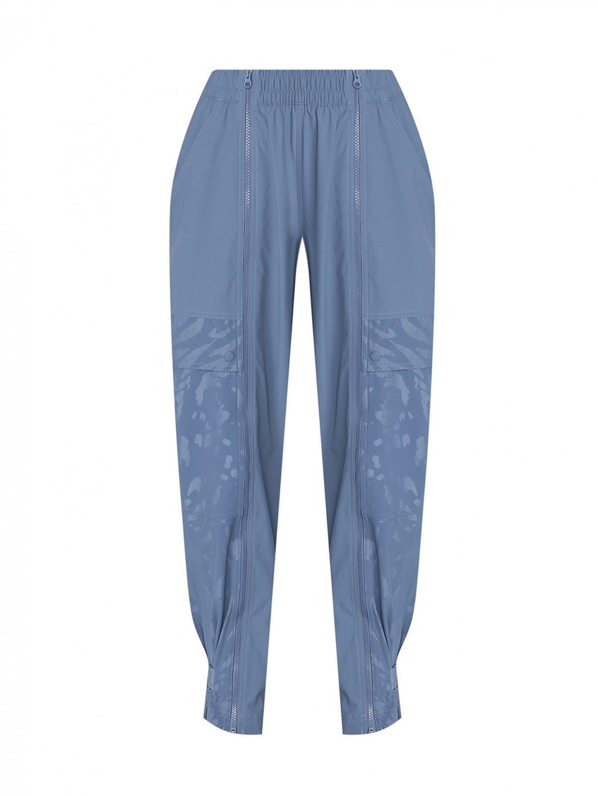 Однотонные брюки на резинке с карманами adidas by Stella McCartney  –  Общий вид