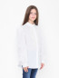 Блуза из хлопка с аппликацией Elie Saab  –  МодельВерхНиз