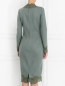 Платье-футляр из шерсти и шелка с отделкой из кружева Ermanno Scervino  –  Модель Верх-Низ1