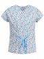 Хлопковая блуза с цветочным узором Quincy  –  Общий вид