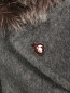 Пальто двубортное из шерсти с мехом енота BOSCO  –  Деталь1