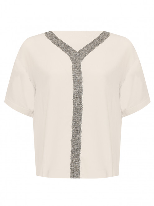 Блуза из смешанного шелка - Общий вид