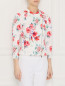 Куртка из хлопка с цветочным узором Luisa Spagnoli  –  МодельВерхНиз