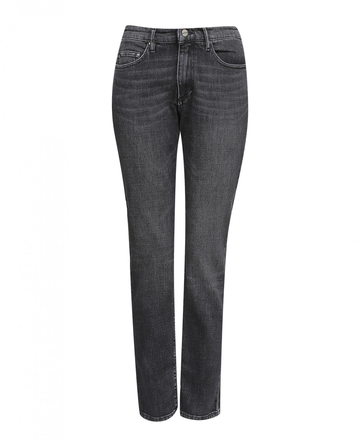 Серые джинсы прямого фасона Chloé Stora  –  Общий вид  – Цвет:  Серый