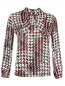 Блуза из шелка с узором Luisa Spagnoli  –  Общий вид