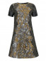 Платье с короткими рукавами с отделкой из кружева Alberta Ferretti  –  Общий вид