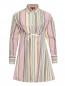 Платье-рубашка из хлопка с узором полоска Max&Co  –  Общий вид