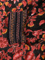 Блуза из смесового шелка с набивным цветочным узором Alice+Olivia  –  Деталь1