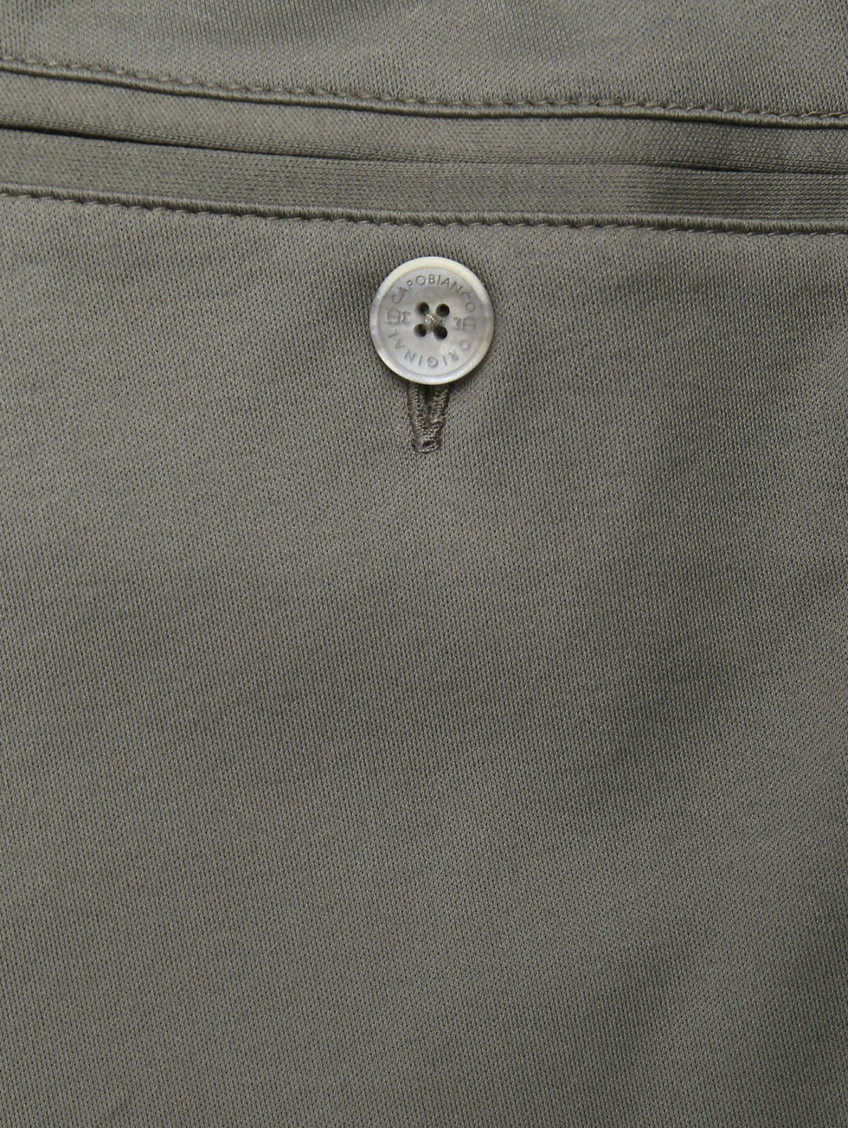 Трикотажные брюки на резинке Capobianco  –  Деталь  – Цвет:  Зеленый