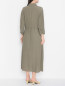 Платье в стиле сафари с карманами Luisa Spagnoli  –  МодельВерхНиз1