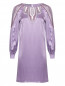 Платье из шелка с декоративной вышивкой Alberta Ferretti  –  Общий вид