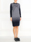 Платье из шерсти с геометрическим узором BOSCO  –  Модель Общий вид