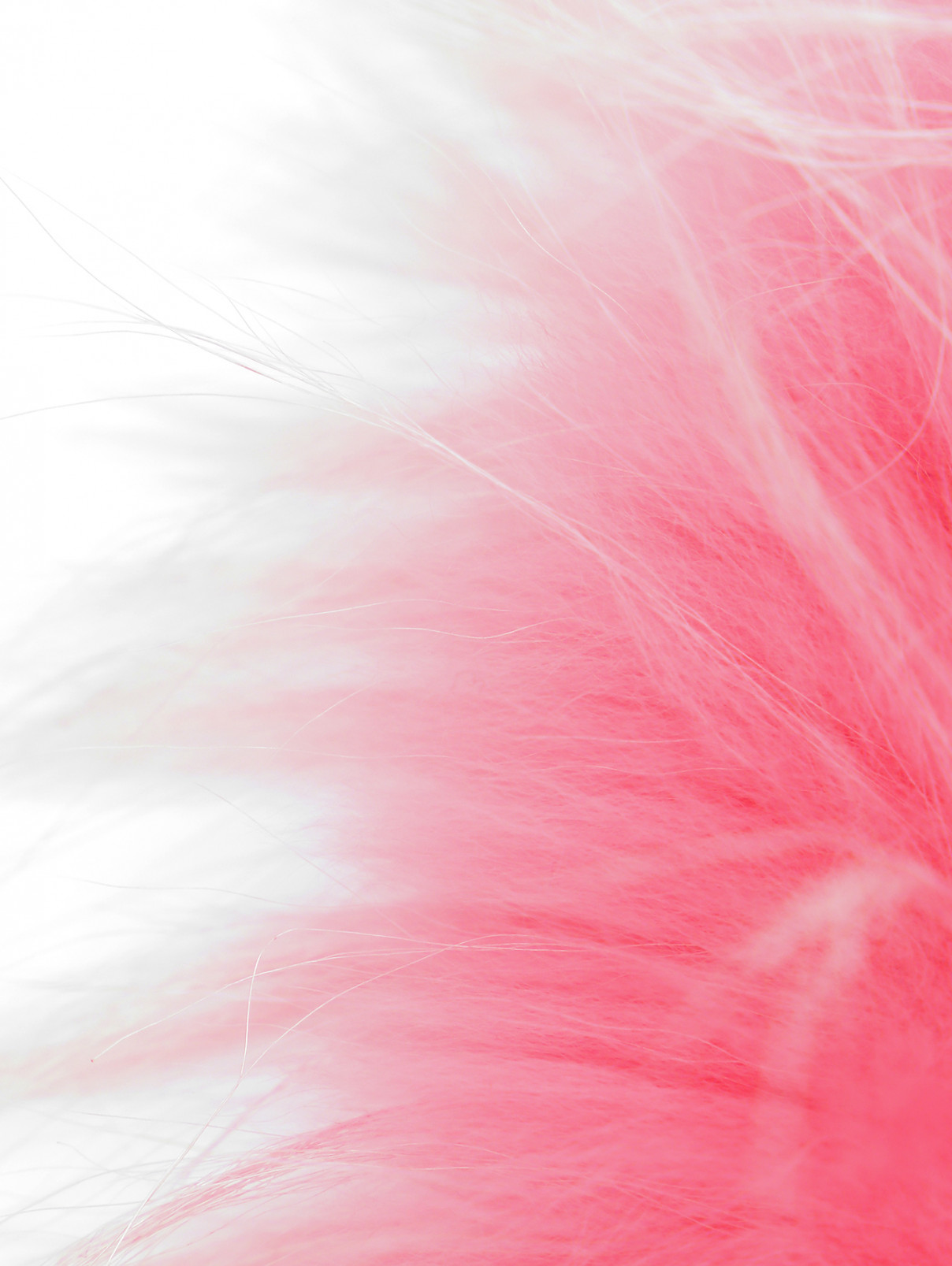 Воротник из меха с декоративными лентами Ermanno Scervino Junior  –  Деталь1  – Цвет:  Розовый