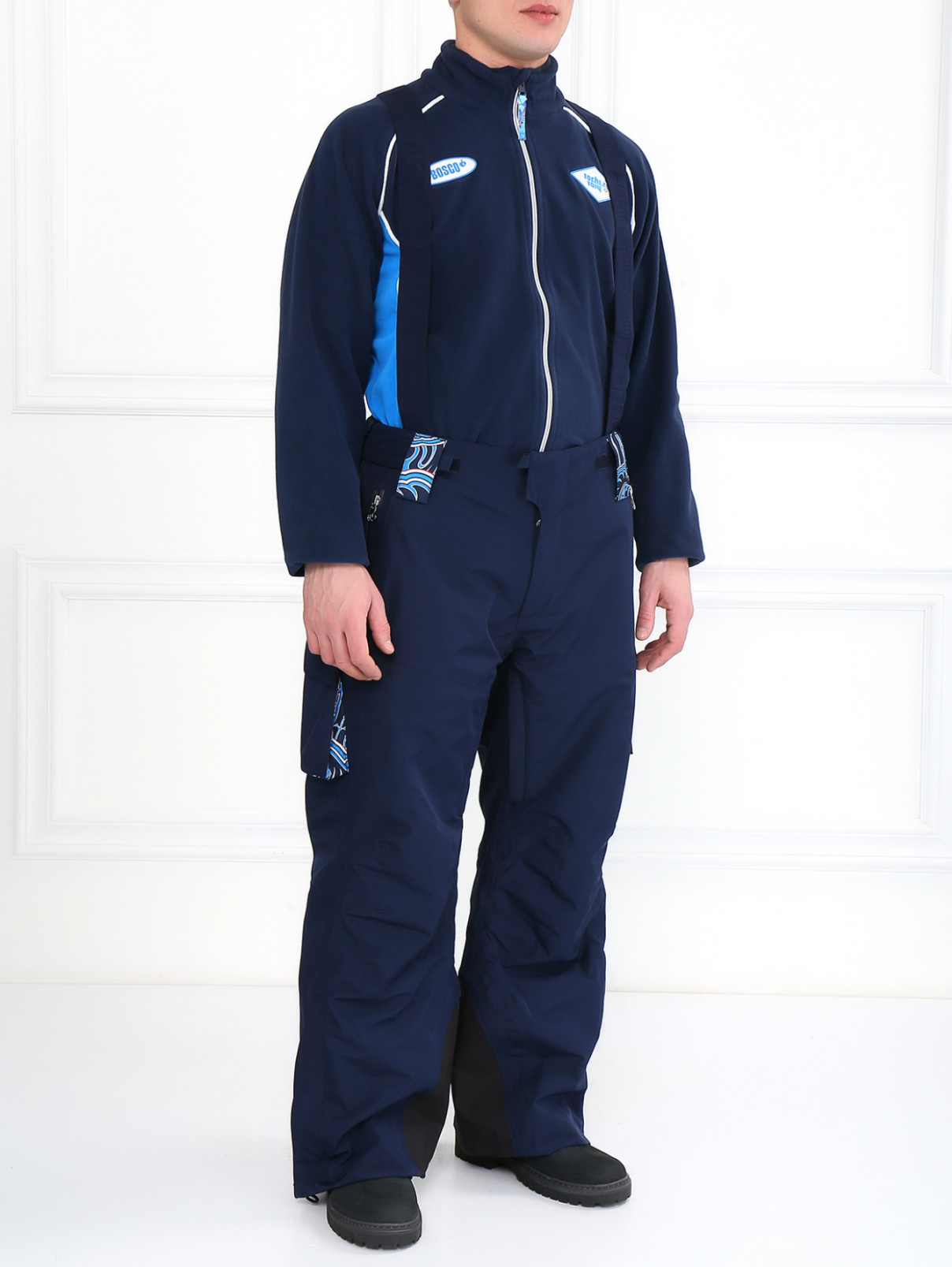 Брюки горнолыжные с накладными карманами Sochi 2014  –  Модель Общий вид  – Цвет:  Синий