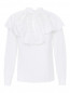 Блуза из хлопка с оборками и вышивкой Etro  –  Общий вид