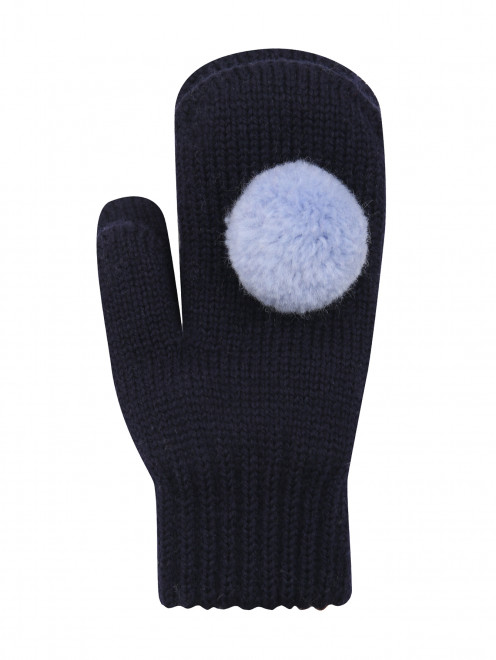 Варежки из шерсти с помпоном Airwool - Обтравка1
