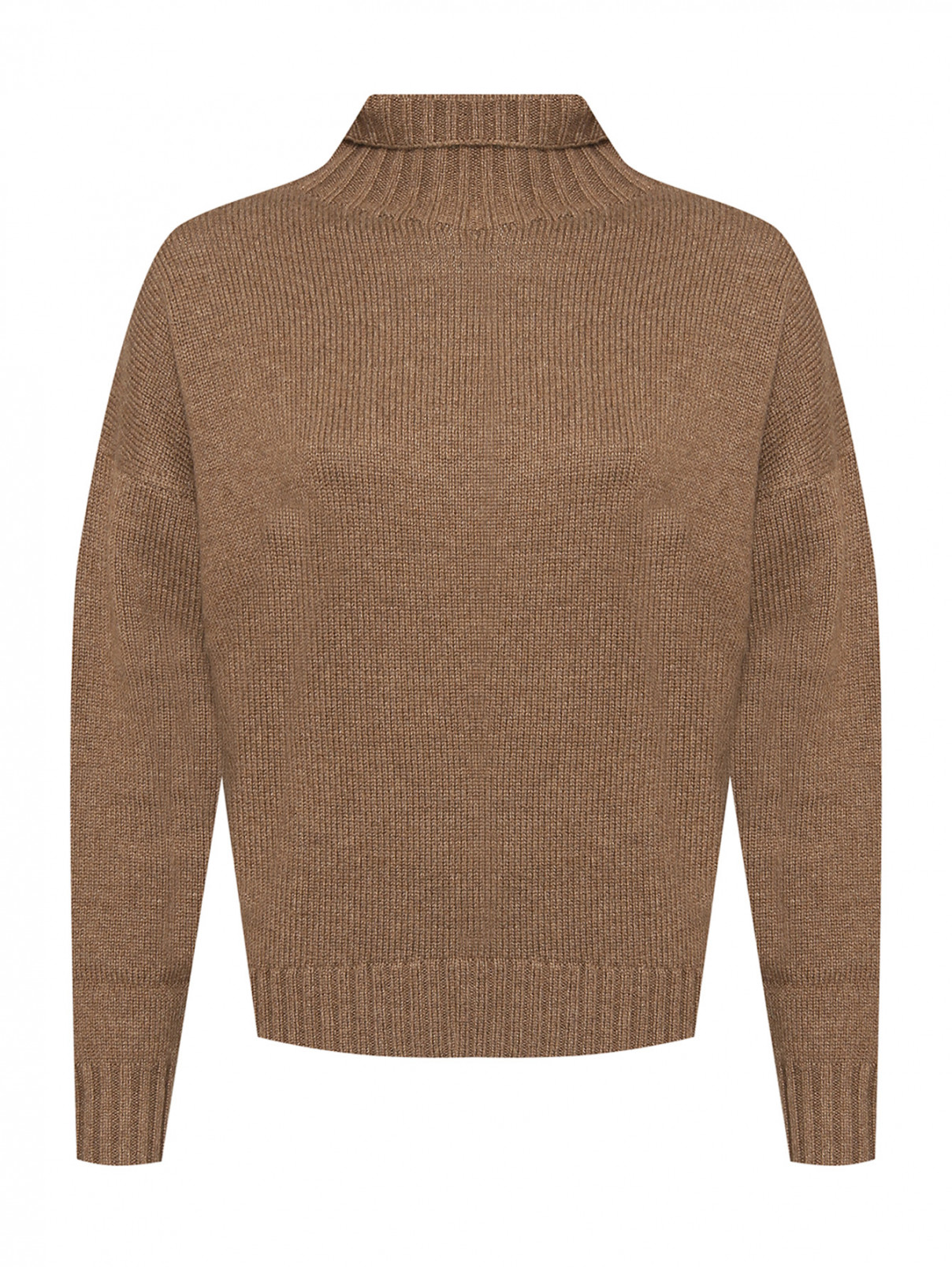 Однотонный свитер из шерсти Max Mara  –  Общий вид  – Цвет:  Зеленый