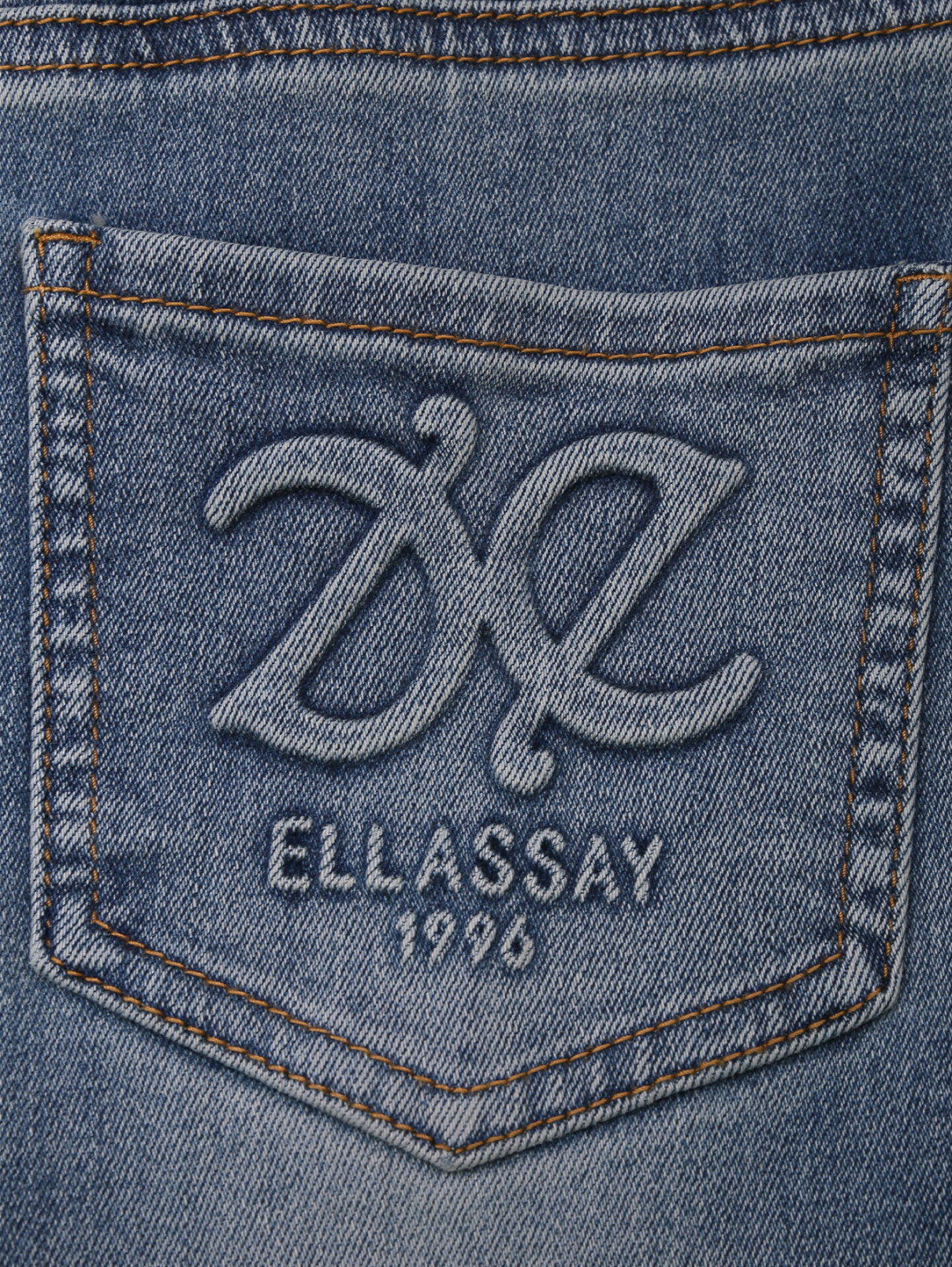 Расклешенные джинсы Ellassay  –  Деталь1  – Цвет:  Синий