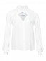 Блуза из шелка с вырезом Moschino  –  Общий вид