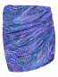 Шелковая юбка с узором и асимметричным подолом See by Chloe  –  Общий вид