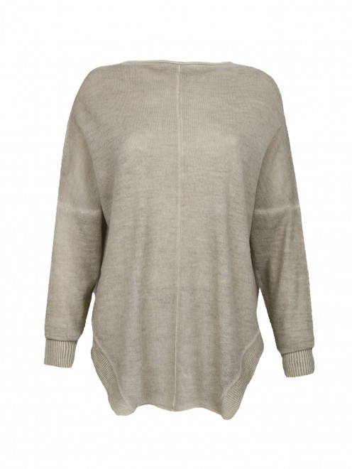 Пуловер из шерсти свободного фасона - Общий вид