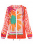 Куртка на молнии с цветочным узором Marina Rinaldi  –  Общий вид