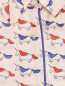 Блуза из шелка свободного кроя с узором Seventy  –  Деталь