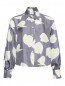 Блуза из шелка с цветочным узором Alysi  –  Общий вид