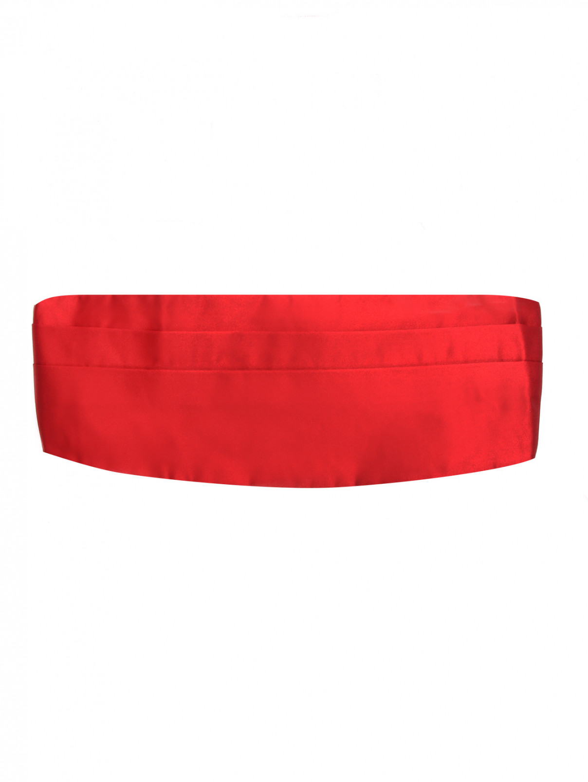 Пояс из шелка LARDINI  –  Общий вид  – Цвет:  Красный