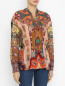 Блуза из хлопка с узором "пейсли" Etro  –  МодельВерхНиз