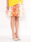 Юбка-солнце из хлопка с цветочным принтом Blugirl  –  Модель Верх-Низ