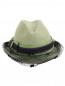 Шляпа с декоративной сеткой и контрастной отделкой Emporio Armani  –  Обтравка1