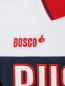 Поло "триколор" с вышивкой BOSCO  –  Деталь