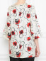 Блуза из шелка с цветочным узором Voyage by Marina Rinaldi  –  МодельВерхНиз1