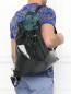 Рюкзак с контрастной  отделкой внутри Jil Sander  –  Модель Верх-Низ