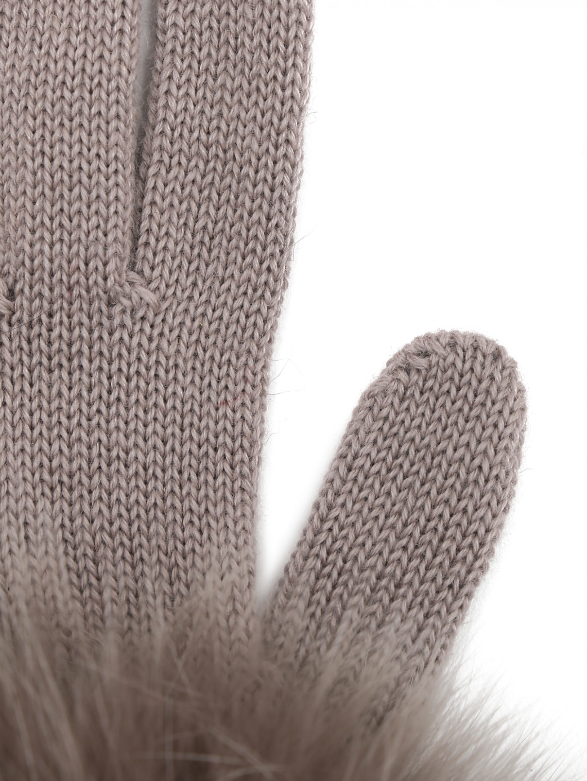 Перчатки с меховой отделкой Catya  –  Деталь1  – Цвет:  Серый