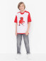Хлопковая футболка с вышивкой N21  –  МодельОбщийВид