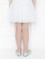 Юбка из фактурного хлопка на резинке Aletta Couture  –  МодельВерхНиз1