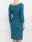 Платье из шерсти с накидкой Alberta Ferretti  –  Модель Верх-Низ1