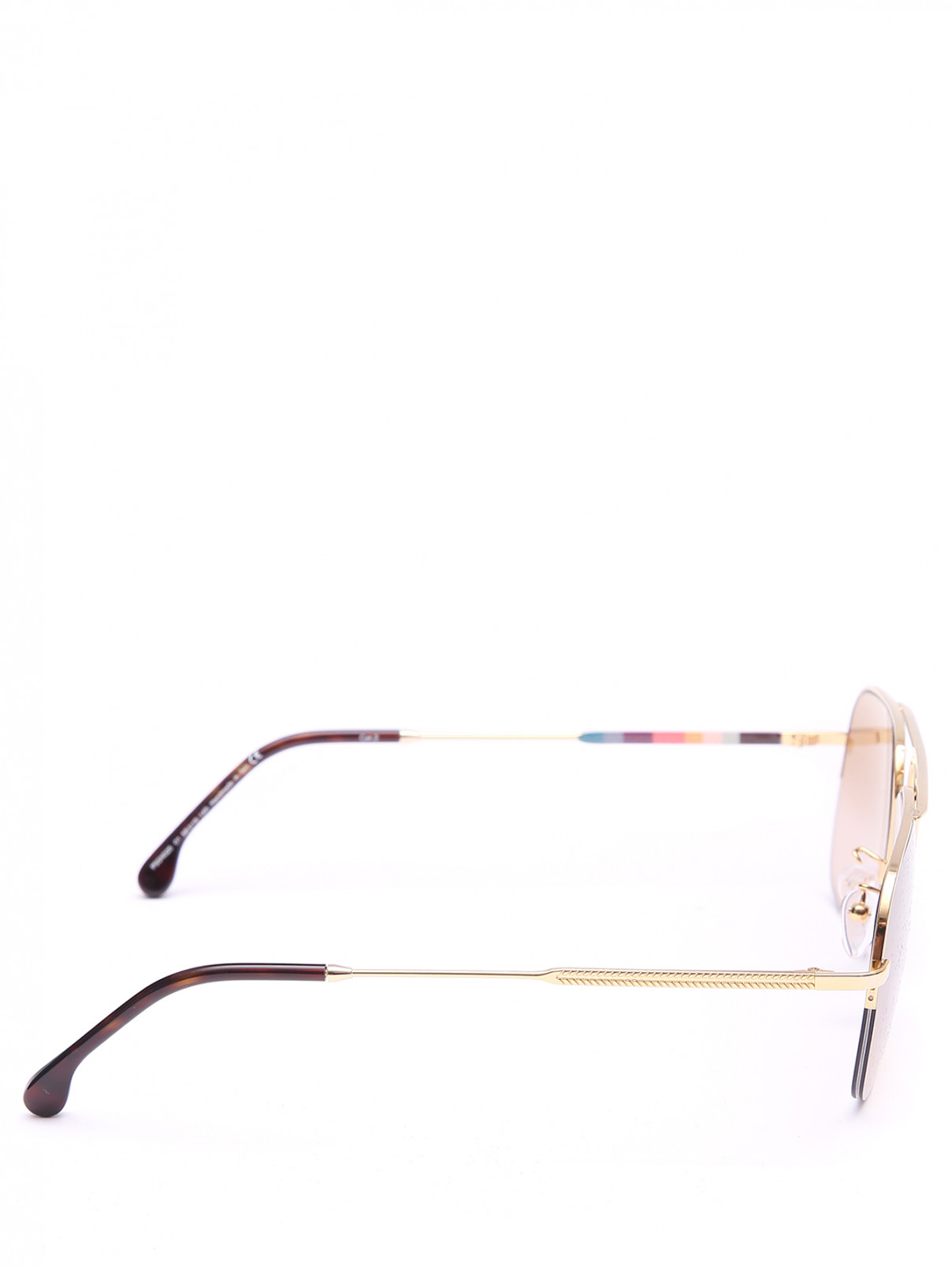 Солнцезащитные очки в оправе из металла Paul Smith  –  Обтравка2  – Цвет:  Золотой