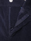 Однотонные брюки из хлопка с логотипом Adidas Originals  –  Деталь