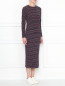 Платье из хлопка с узором "полоска" Juicy Couture  –  МодельВерхНиз