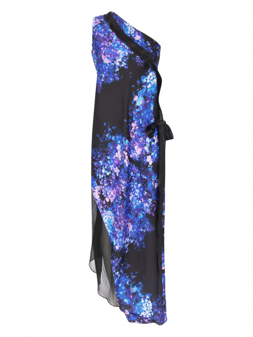 Платье-макси из шелка с цветочным узором Iceberg - Общий вид